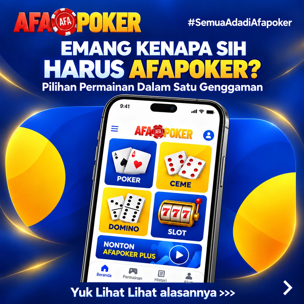 Emang kenapa sih harus Afapoker? Pilihan permainan dalam satu genggaman.